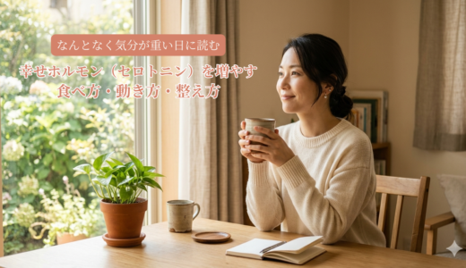 なんとなく気分が重い日に読むーー幸せホルモン（セロトニン）を増やす食べ方・動き方・整え方