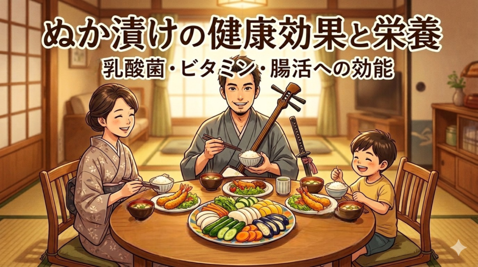 ぬか漬けの健康効果