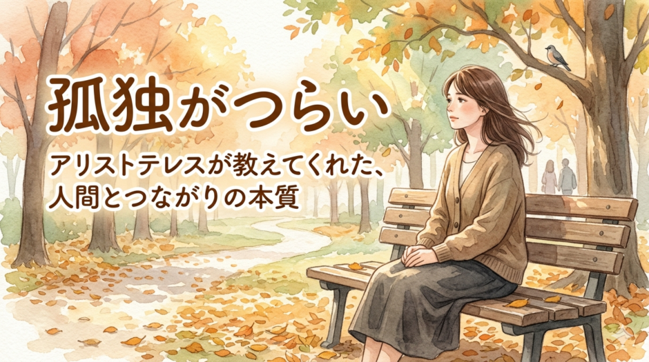 公園のベンチで一人たたずむ女性