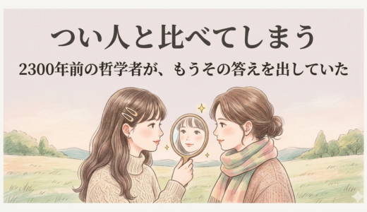 つい人と比べてしまう——古代の哲学者が、もうその答えを出していた