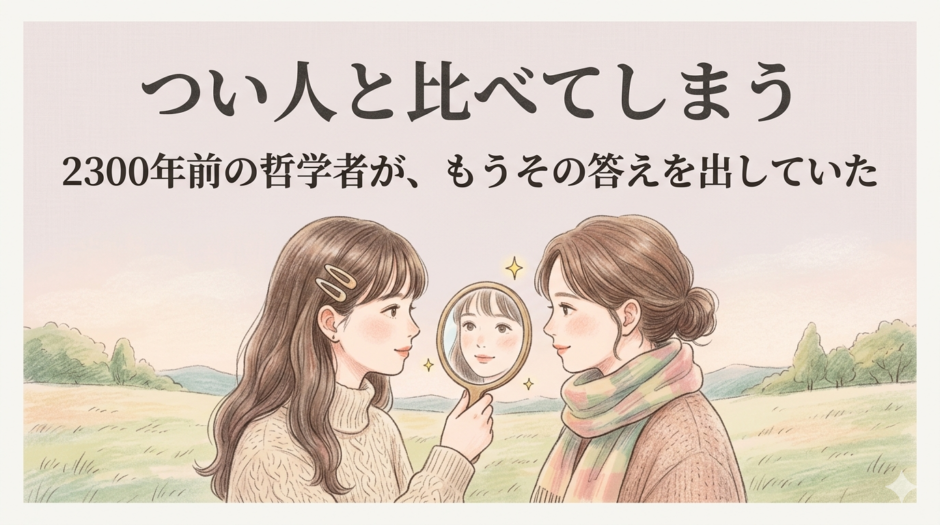 つい人と比べてしまう——2300年前の哲学者が、もうその答えを出していた