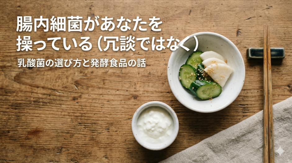 腸内細菌があなたを操っている（冗談ではなく）——乳酸菌の選び方と発酵食品の話