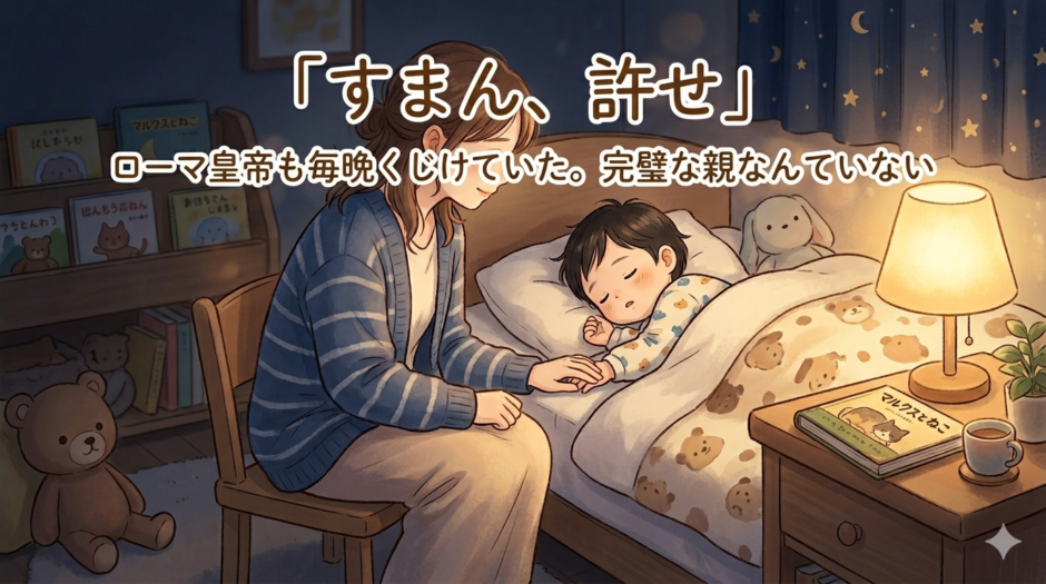 「すまん、許せ」——ローマ皇帝も毎晩くじけていた。完璧な親なんていない