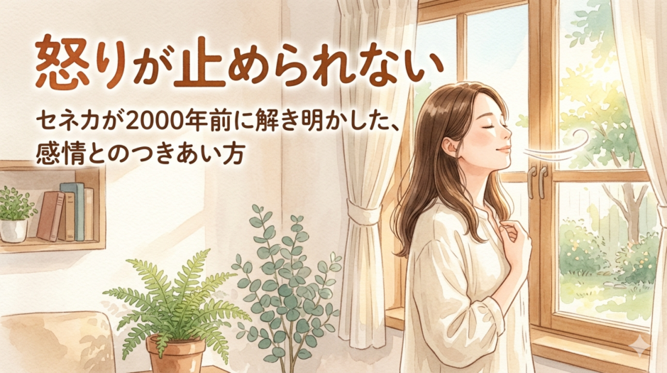 怒りが止められない——セネカが2000年前に解き明かした、感情とのつきあい方