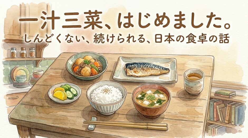 一汁三菜