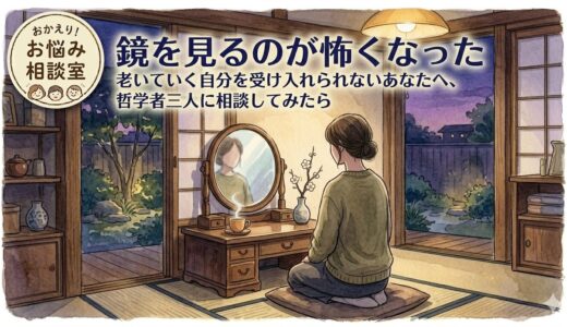 鏡を見るのが怖くなった——老いていく自分を受け入れられないあなたへ、哲学者三人に相談してみたら