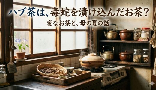 ハブ茶は、毒蛇を漬け込んだお茶？——変なお茶と、母の夏の話