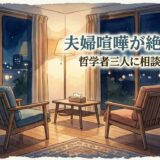 夫婦喧嘩が絶えない——哲学者三人に相談してみたら