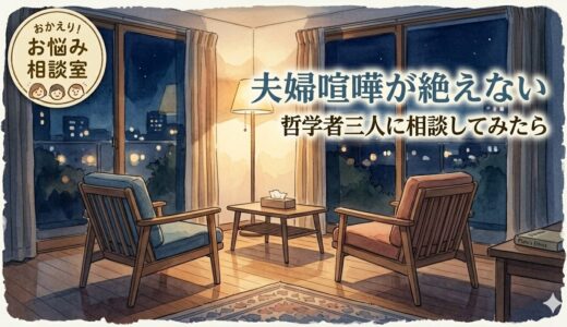 夫婦喧嘩が絶えない——哲学者三人に相談してみたら