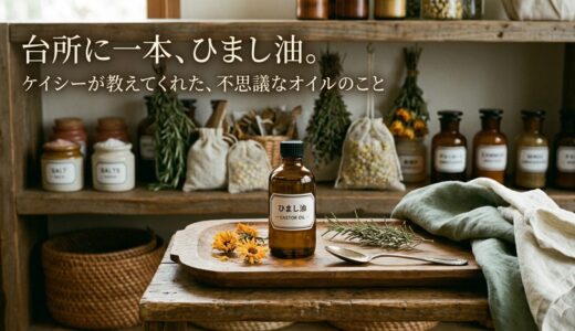 台所に一本、ひまし油。——ケイシーが教えてくれた、不思議なオイルのこと