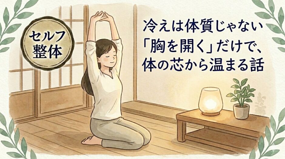 整体する女性
