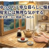 「ゆっくり丁寧な暮らしに憧れるけど、現実には無理な気がする」——哲学者三人に相談してみたら