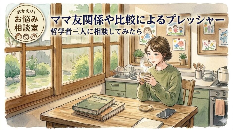 悩んでいるママ