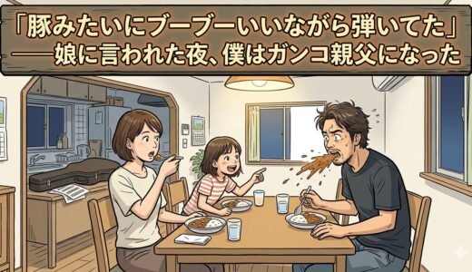「豚みたいにブーブーいいながら弾いてた」——娘に言われた夜、僕はガンコ親父になった