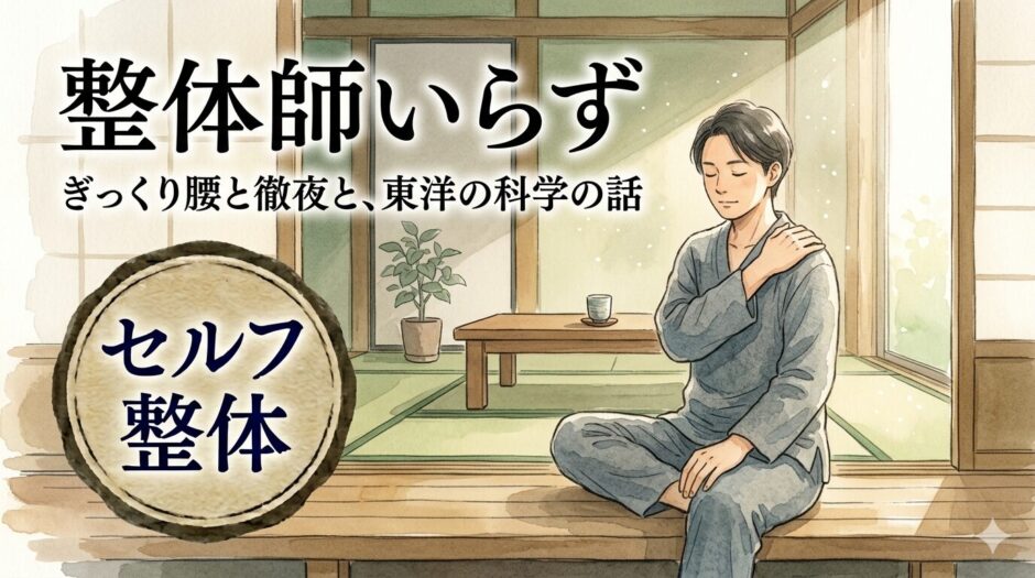 整体する男性