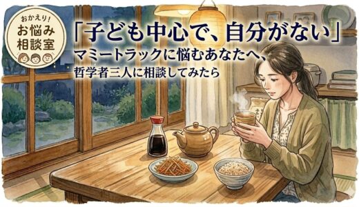 「子ども中心で、自分がない」——マミートラックに悩むあなたへ、哲学者三人に相談してみたら