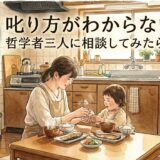 叱り方がわからない——哲学者三人に相談してみたら
