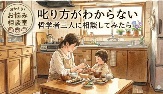 叱り方がわからない——哲学者三人に相談してみたら