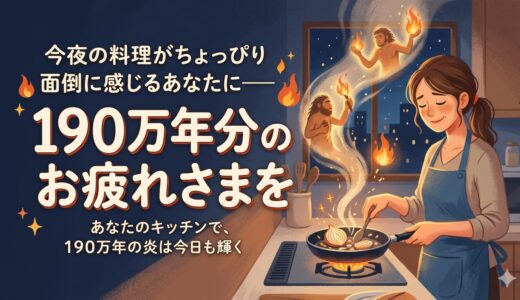 今夜の料理がちょっぴり面倒に感じるあなたに——190万年分のお疲れさまを