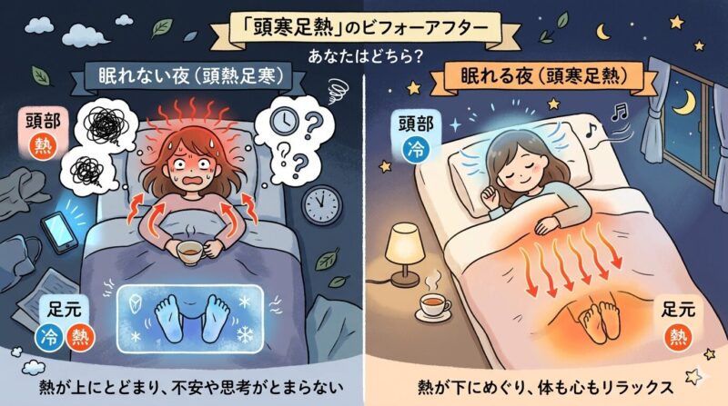 頭寒足熱