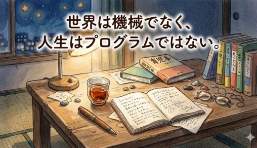 世界は機械でなく、人生はプログラムではない。——育児本を放り投げた夜に考えたこと