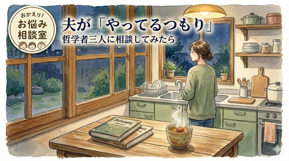 キッチンに立つ妻