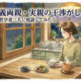 義両親・実親の干渉がしんどい——哲学者三人に相談してみたら