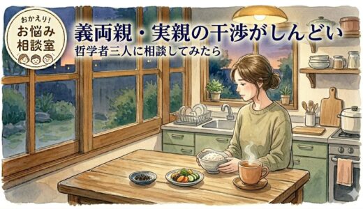 義両親・実親の干渉がしんどい——哲学者三人に相談してみたら