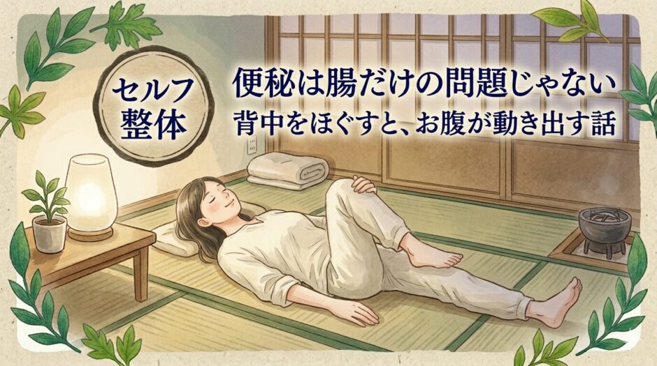 整体する女性