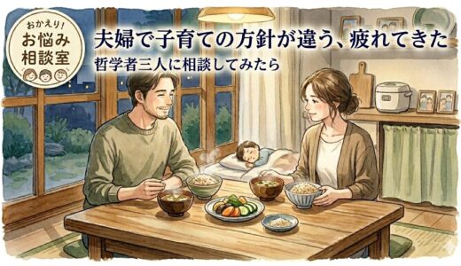 「夫婦で子育ての方針が違う、疲れてきた」——哲学者三人に相談してみたら
