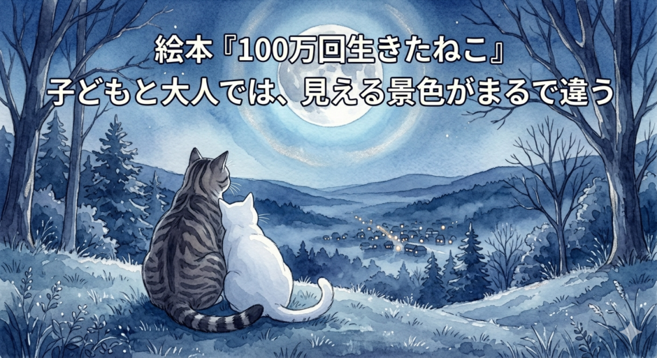 月夜に猫が二匹