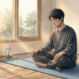 ヨガする男