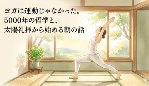 ヨガは運動じゃなかった。——5000年の哲学と、太陽礼拝から始める朝の話