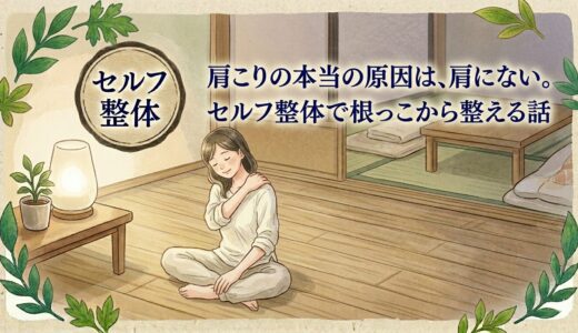 肩こりの本当の原因は、肩にない。——セルフ整体で根っこから整える話