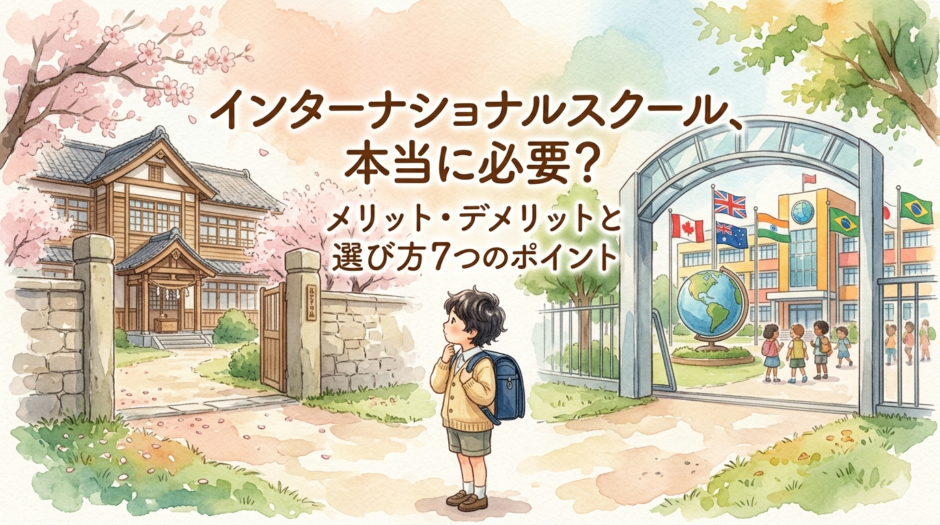 インターナショナルスクールと日本の学校