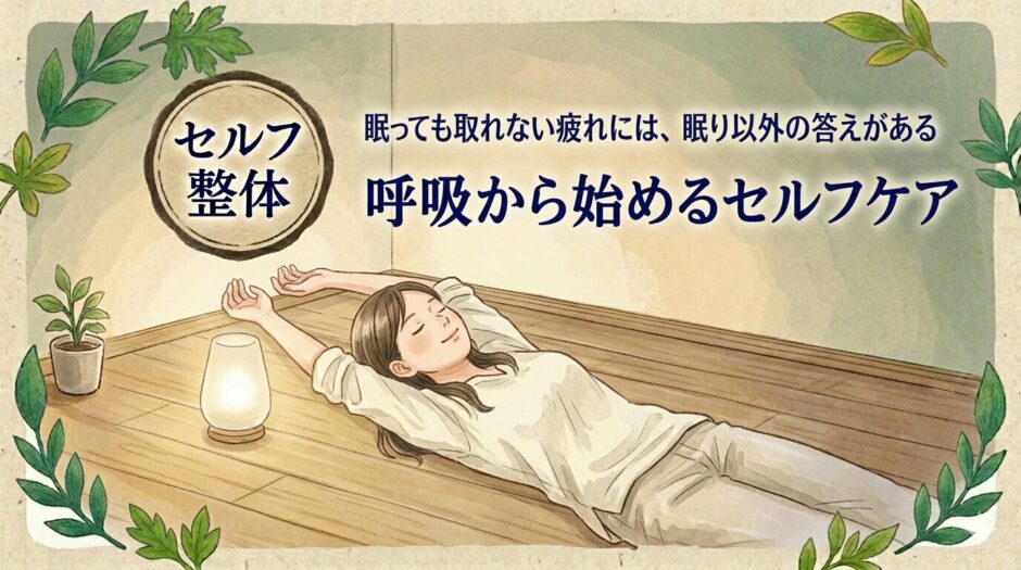 整体する女性