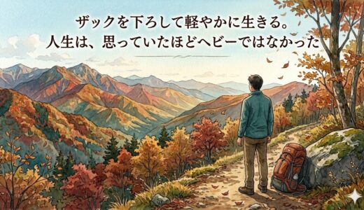 ザックを下ろして軽やかに生きる。――人生は、思っていたほどヘビーではなかった