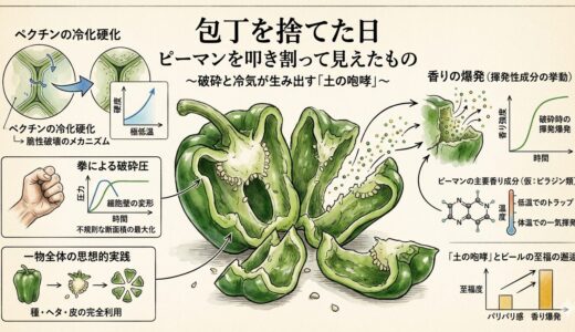 包丁を捨てた日——ピーマンを叩き割って見えたもの
