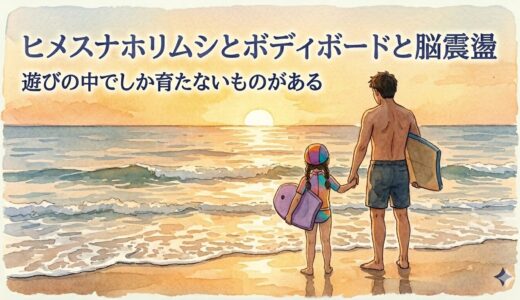ヒメスナホリムシとボディボードと脳震盪——遊びの中でしか育たないものがある