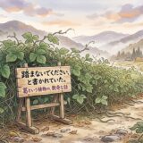 踏まないでください、と書かれていた。——葛という植物の、数奇な話