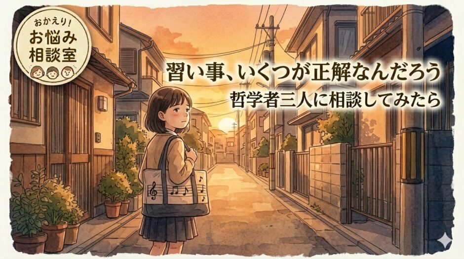 習い事に行く少女