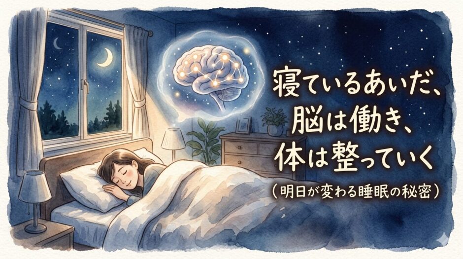 睡眠中の女性