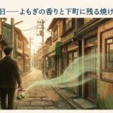 草餅の一日——よもぎの香りと下町に残る焼け跡の記憶