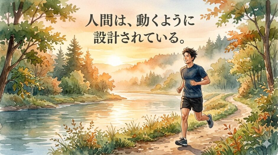 走る男性