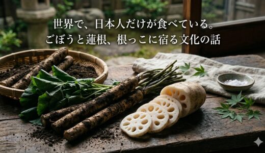 世界で、日本人だけが食べている。——ごぼうと蓮根、根っこに宿る文化の話