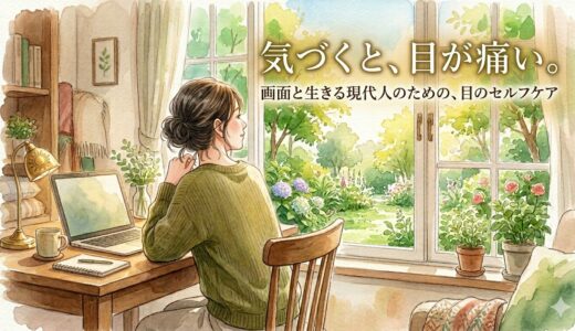 気づくと、目が痛い。——画面と生きる現代人のための、目のセルフケア