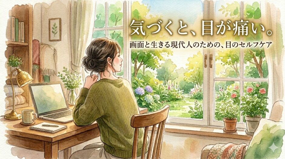 窓外を眺める女性
