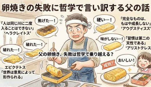 卵焼きの失敗に哲学で言いわけする父の話