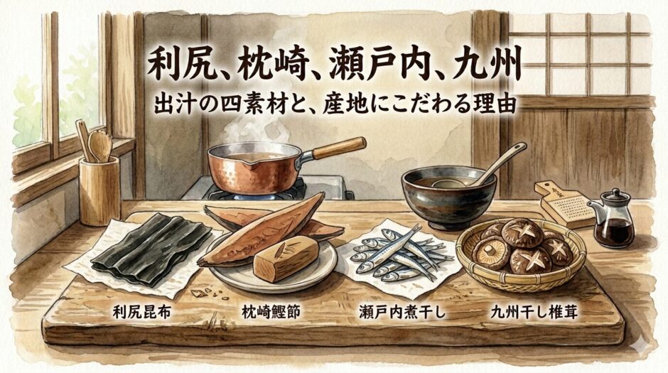出汁の四素材