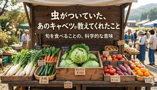 虫がついていた、あのキャベツが教えてくれたこと——旬を食べることの、科学的な意味